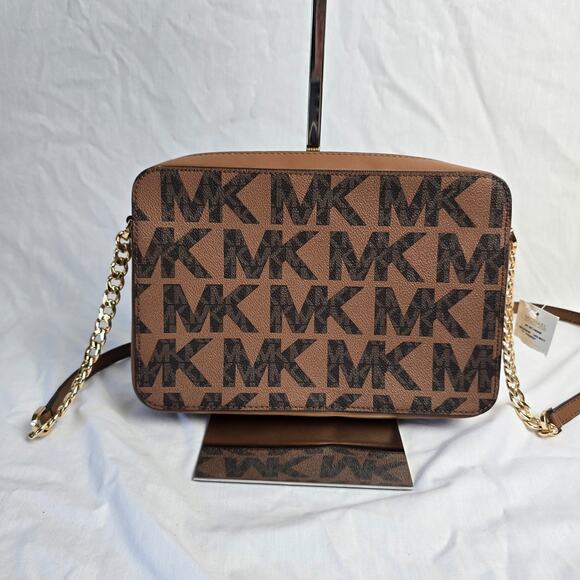 Michael Kors Jet Set Charm EW Crossbody Bag Lugg Multi Brown NWPT - Picture 4 of 16